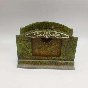 Heintz green verdigris letter Holder