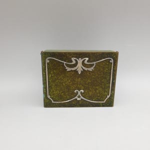 Heintz verdigris Cigaret box Silver over bronze