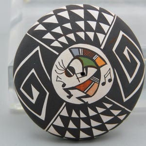 Diane Lewis Acoma Pottery Miniature  with Kokopelli