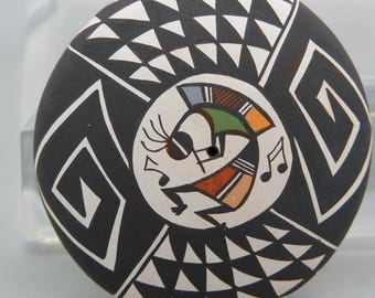 Diane Lewis Acoma Pottery Miniature  with Kokopelli