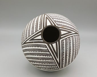 Vintage Fine Line Acoma Pottery Sarah Garcia