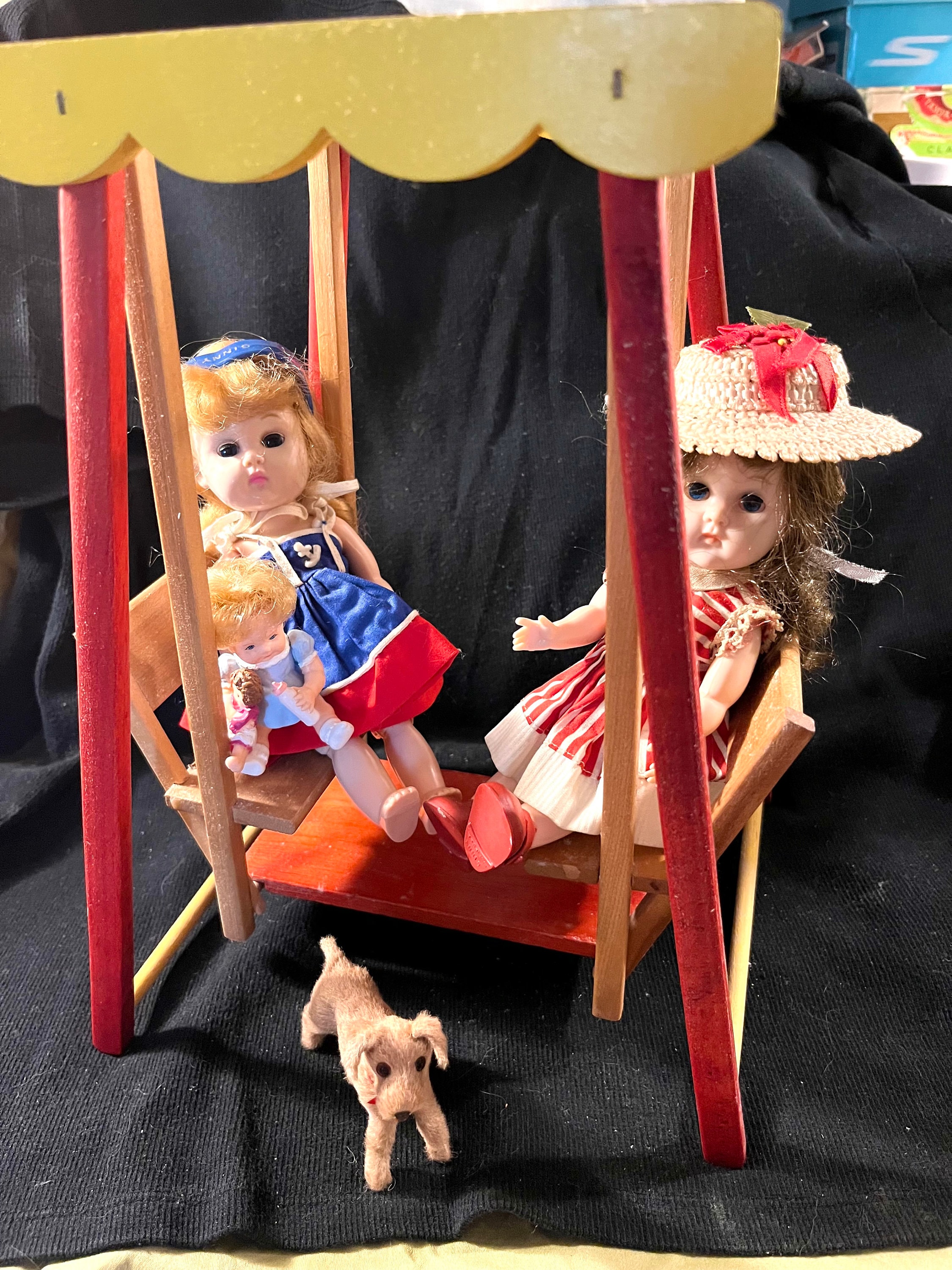 Salerare Swing1950s Vintage Strombecker Doll Furniture Patio Glider Swing Etsy