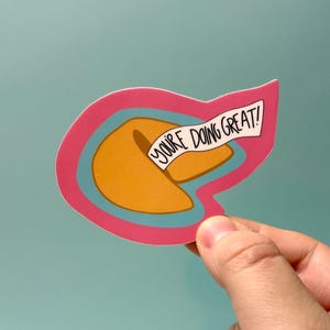 Sticker heureux inspirant vous faites des biscuits de la grande fortune