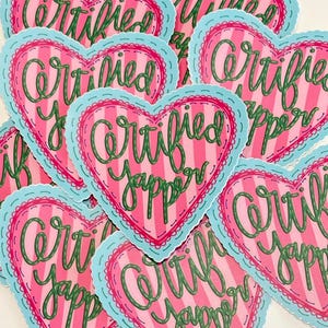 Certified Yapper Sticker Yap Just a Girl Decal