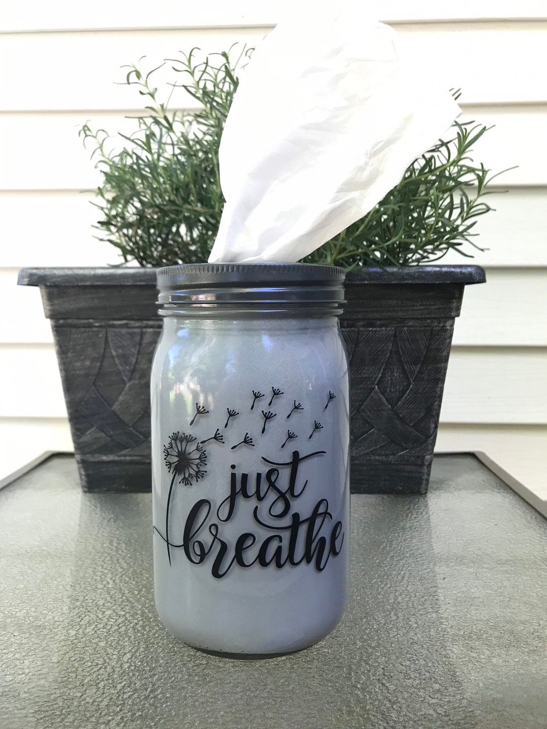 Mason Jar Tissue Holder Etsy