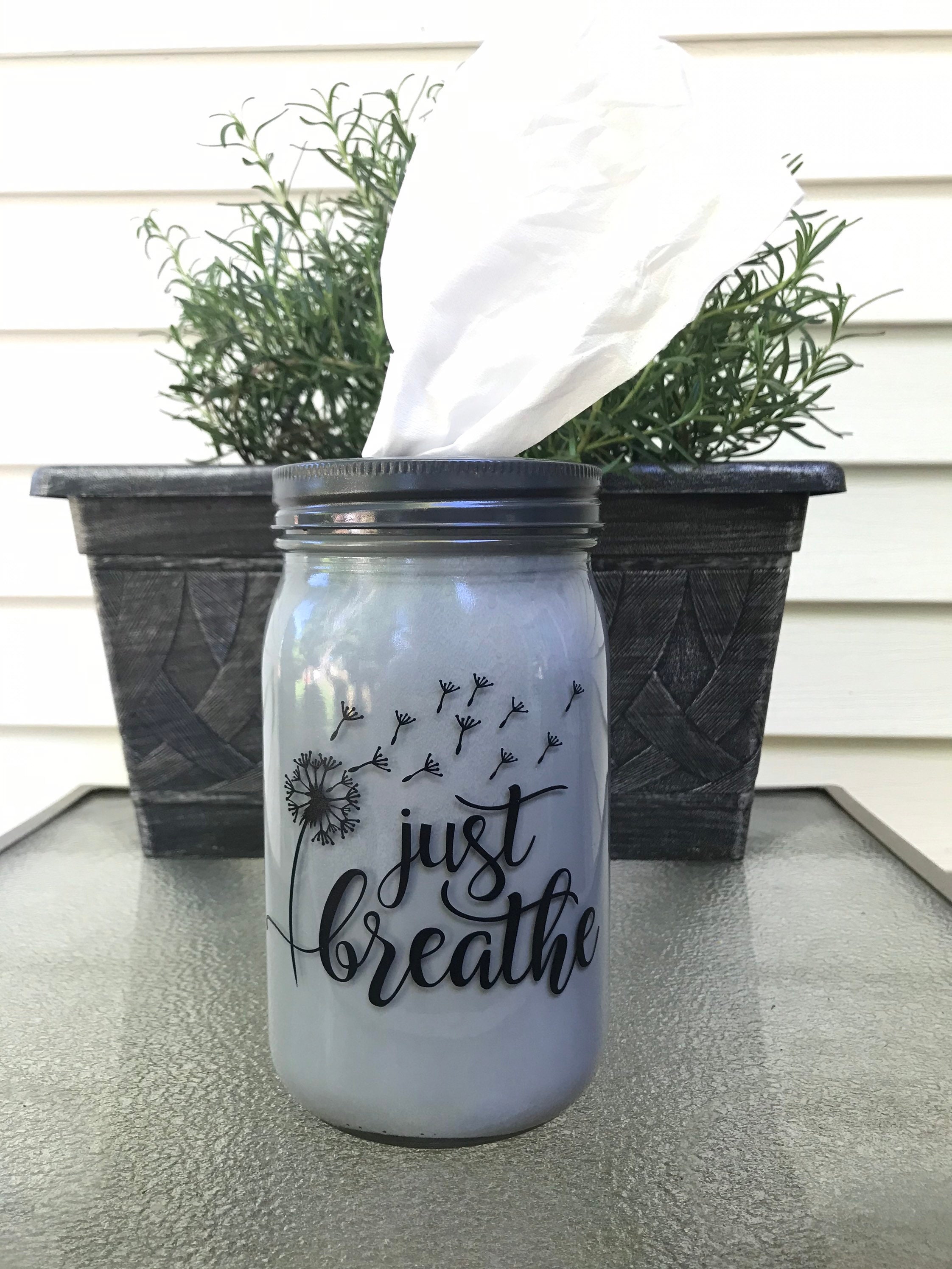 Mason Jar Tissue Holder Etsy