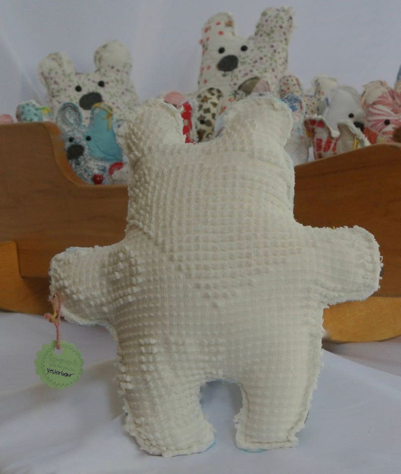 yesterbear teddy bear yesterbear newborn girl handmade teddy bear yesterbear baby boy teddy bear made from vintage quilts and chenille