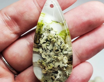 Lichen and Moss, Majestic Resin Pendant