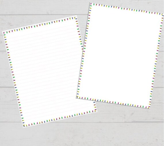 Printable Stationary Digital Download Winter Stationary | Etsy