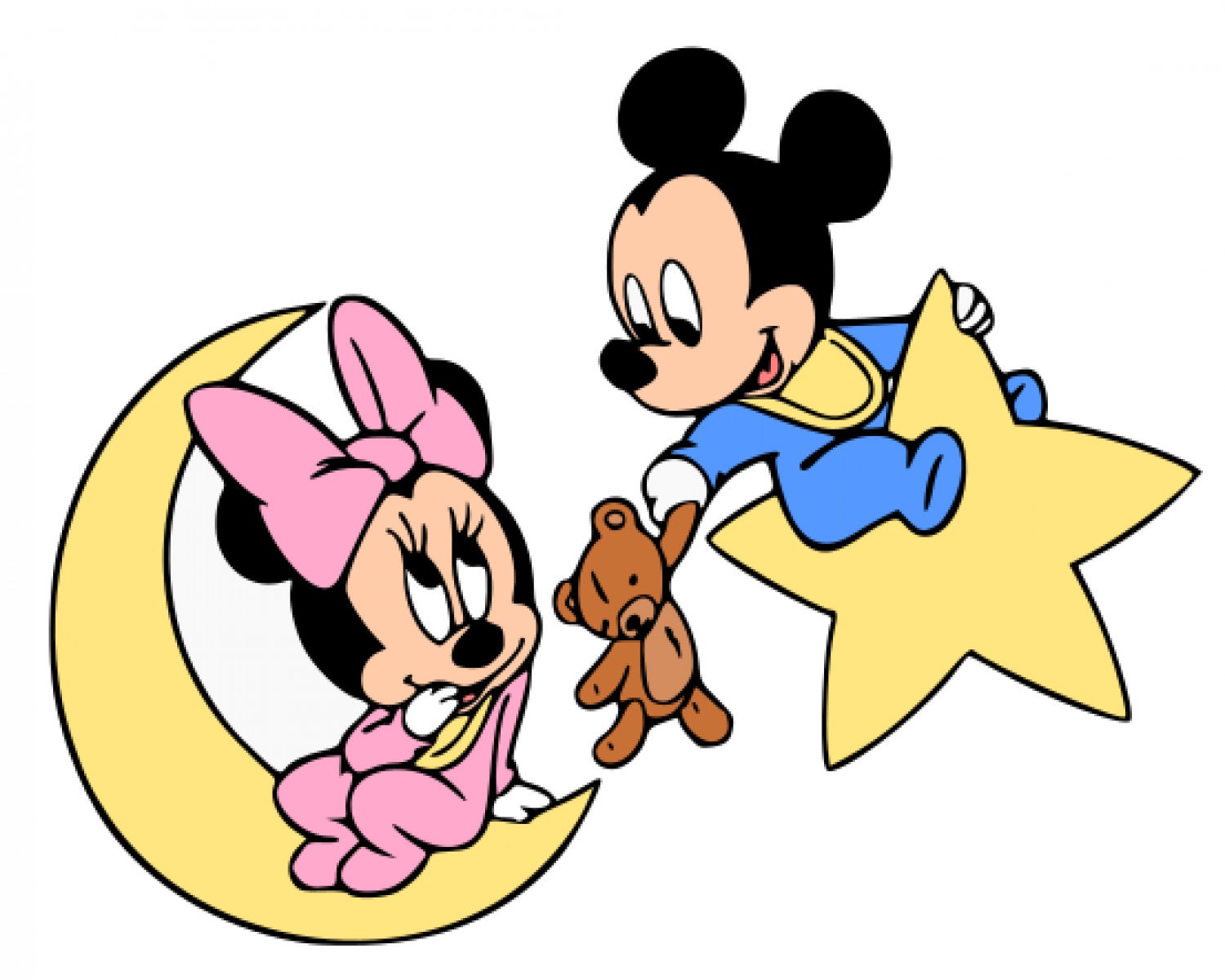 Baby Minnie & Mickey Svg File Svg Cutting File Svg for - Etsy