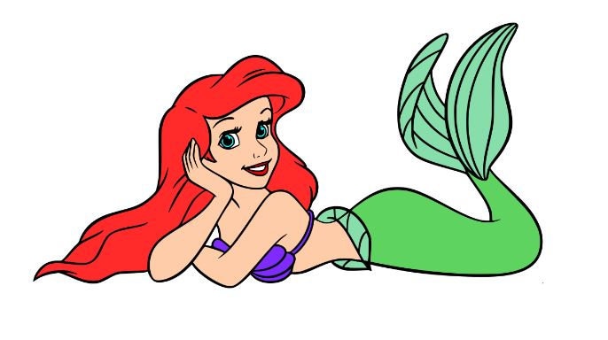 Ariel Mermaid Svg File Svg Cutting File Disney Svg File ...