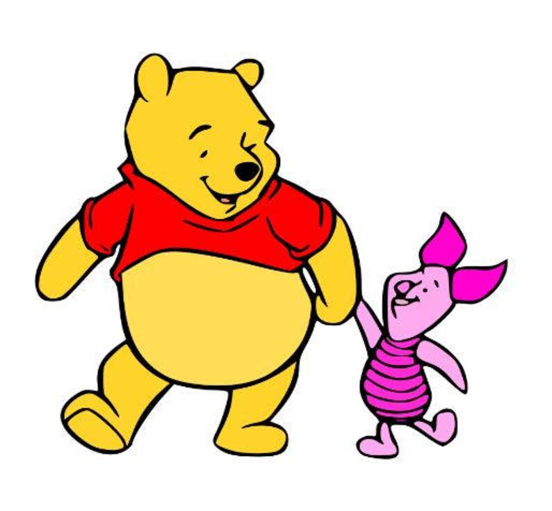 Download Pooh Bear & Piglet Svg file Svg Cutting file Disney Svg | Etsy