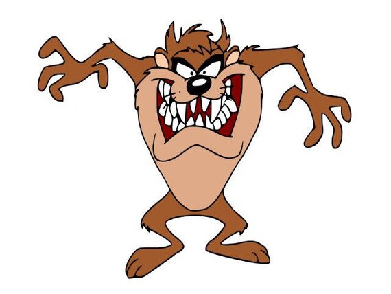 Featured image of post Tasmanian Devil Cartoon Silhouette Tasmanian devil head mascot black and white vector