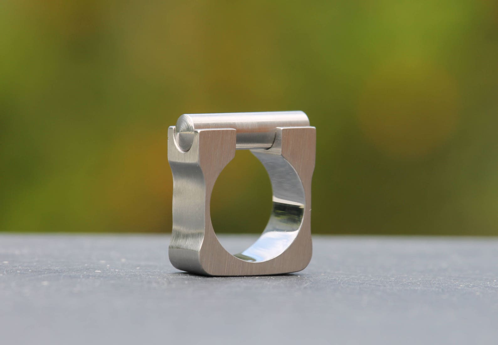 Mechanical Ring Stainless Steel Square Ring Original Square Etsy