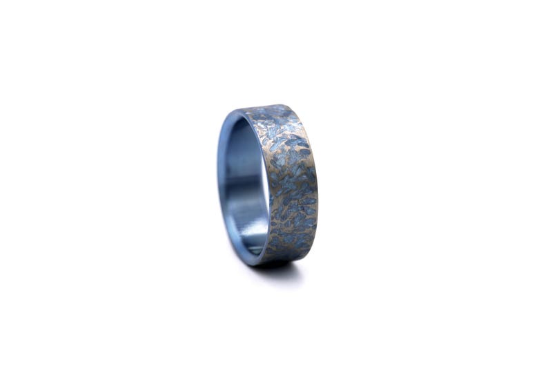 artisan titanium wedding band handmade titanium wedding ring Free engraving Artisan titanium wedding ring titanium wedding band