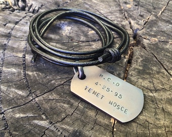 Meticulously Crafted Titanium Tag, Handcrafted Titanium Tag, Personalized Titanium Tag with Engraving