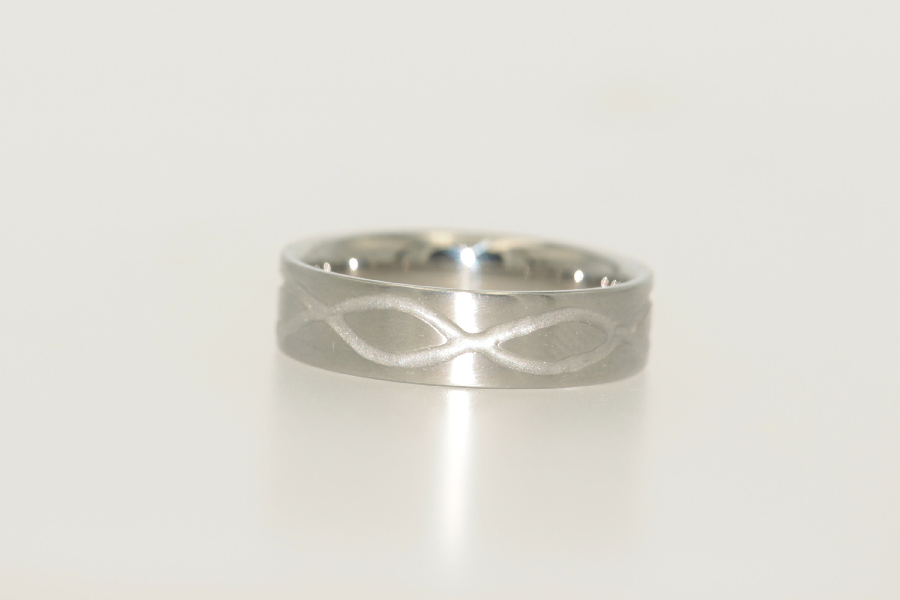 Titanium infinity ring new arrivals