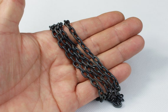 Black 2024 titanium necklace