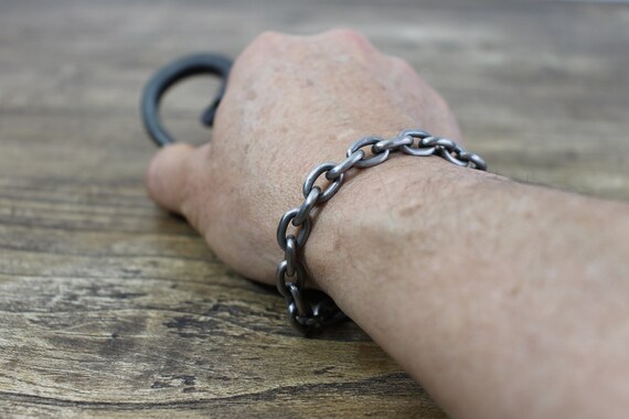 Titanium Mens Chain Natural Color 
