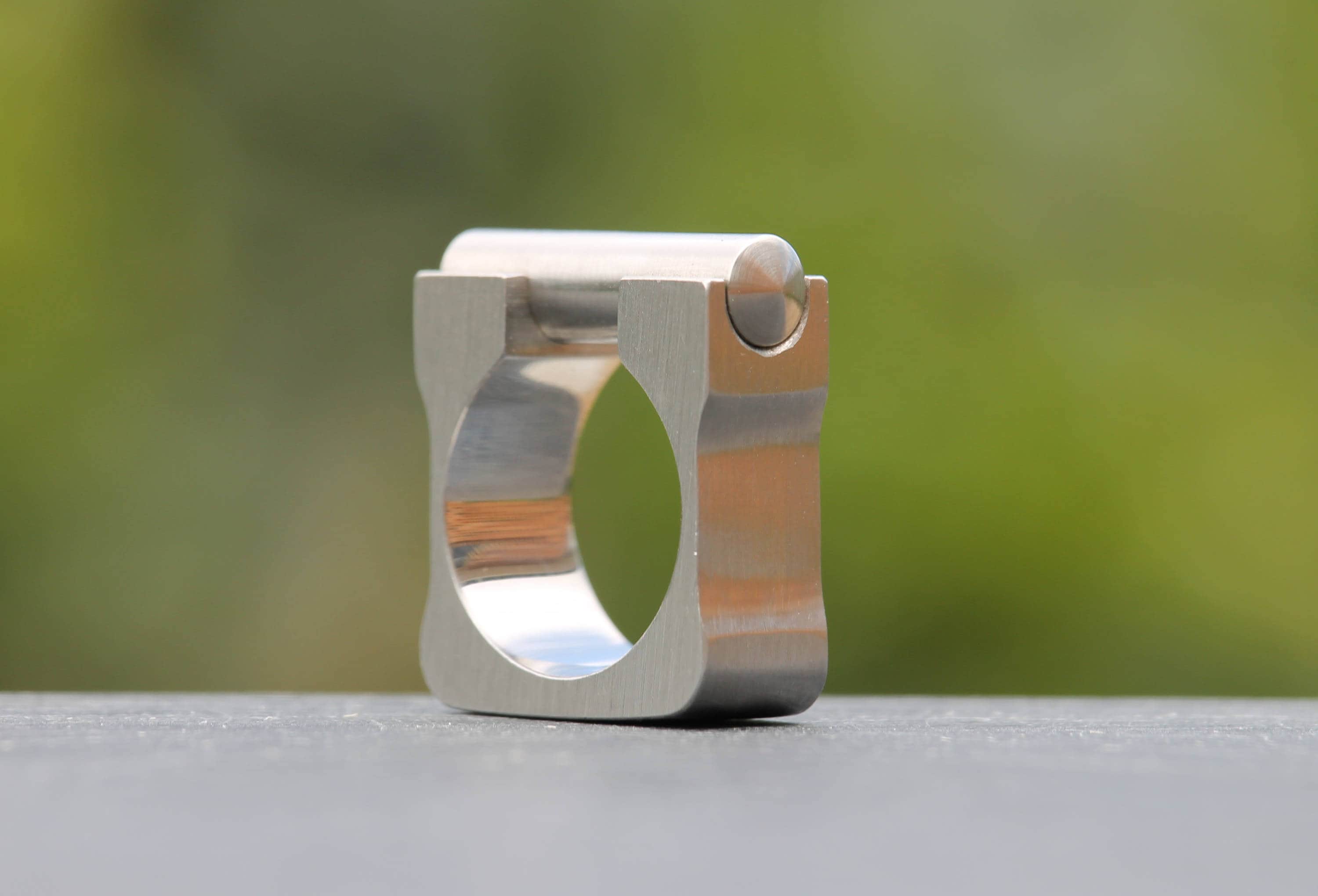 Mechanical Ring Stainless Steel Square Ring Original Square Etsy