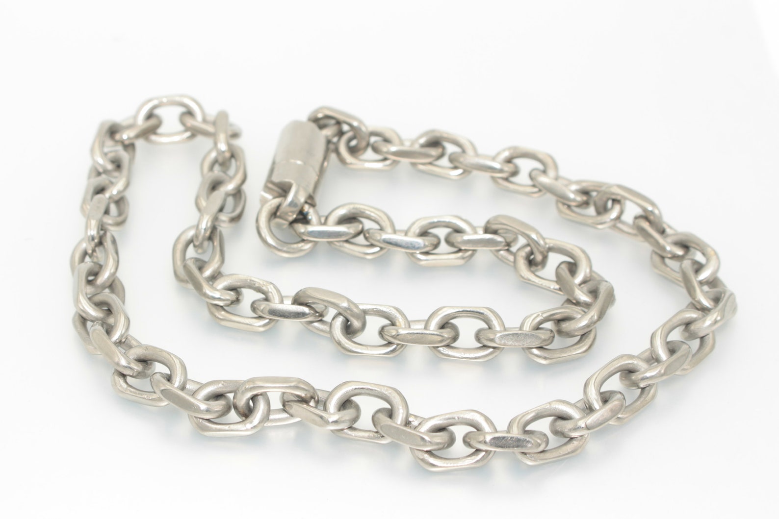 Titanium mens chain titanium chain industrial jewellery Etsy