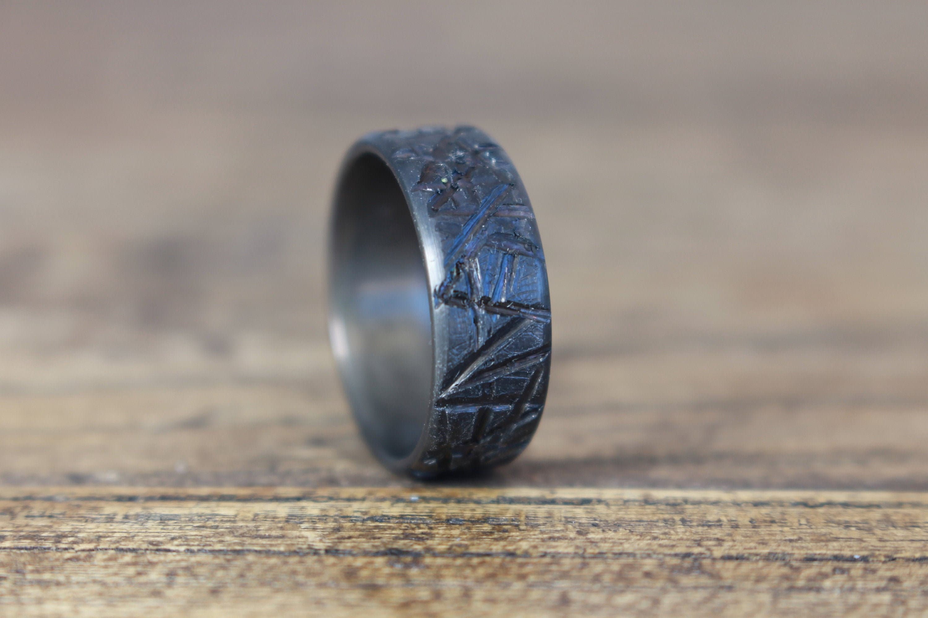 Buy Contemporary Modern Titanium Band Gunmetal Titanium Ring