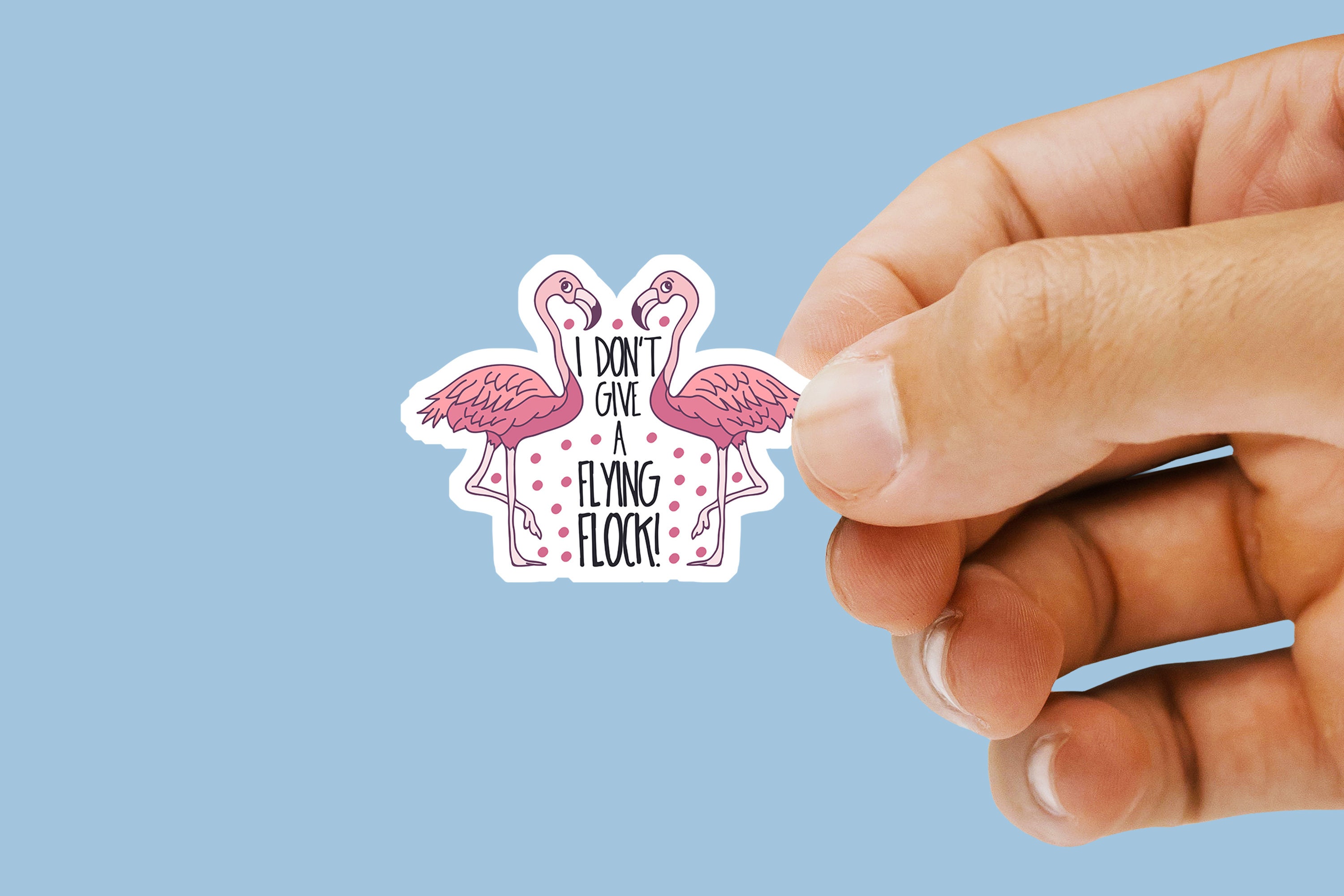 Download I Don't Give A Flying Flock Sticker Cute Stickers | Etsy