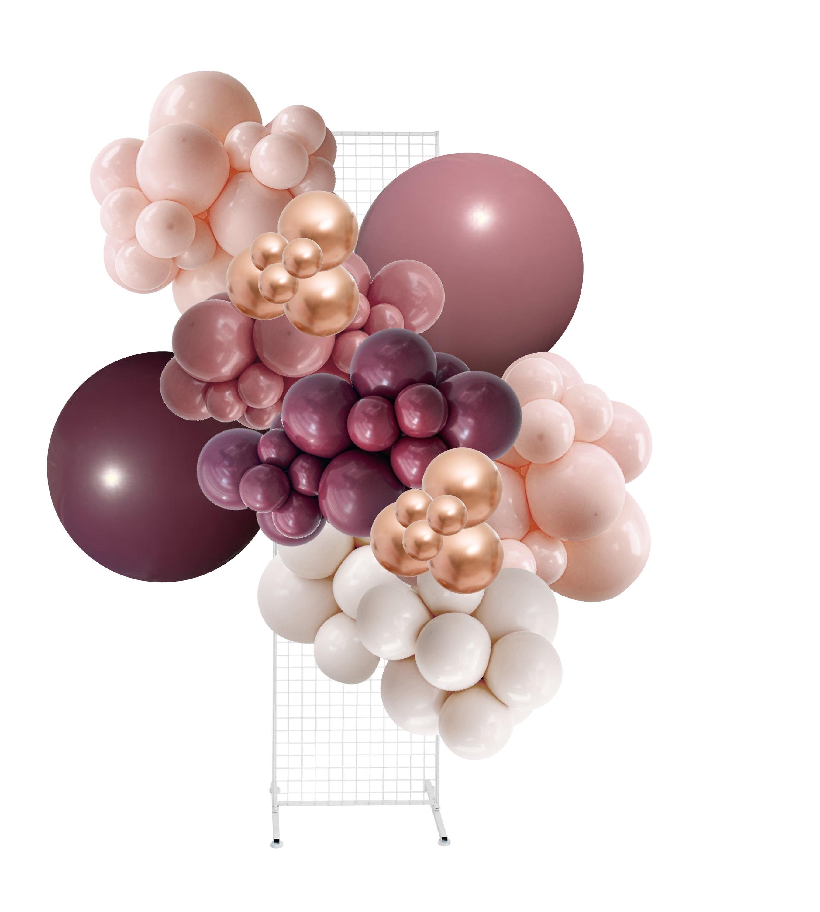 Allure - Palisander Burgund Blush Rosa Ballon Girlande Kit Blush Ballon Girlande Kit