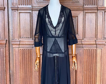 1920's black dress, vintage flapper sheer evening gown