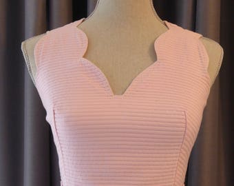 1960s Maxi Dress, Party Dress, Gown, Pale Pink, 60s dress