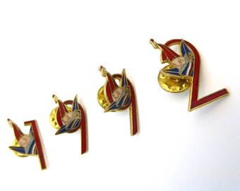 1992 Commemorative Pins, Olympics Memorabilia, French Brooch, Badges, 1990s, Winter Olympics, Olympics, Olympic Memorabilia