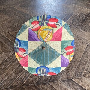 1930&#39;s Art Deco parasol to restore, French antique parasol