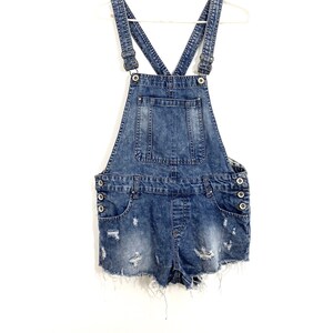 vintage dungaree shorts