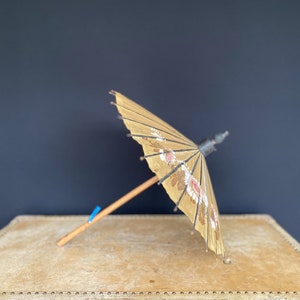 Antique 1900s parasol, hand painted silk umbrella