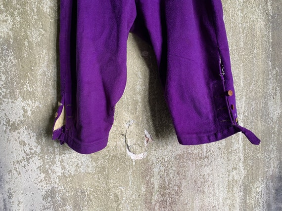 Aristide Boyer antique French purple breeches, Fr… - image 6
