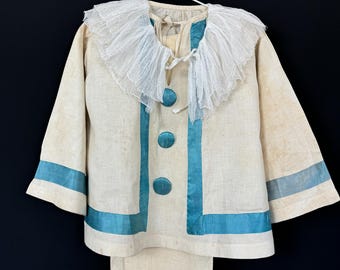 1900年代初頭のフランスのツーピース劇場衣装、ブロケードジャケットと