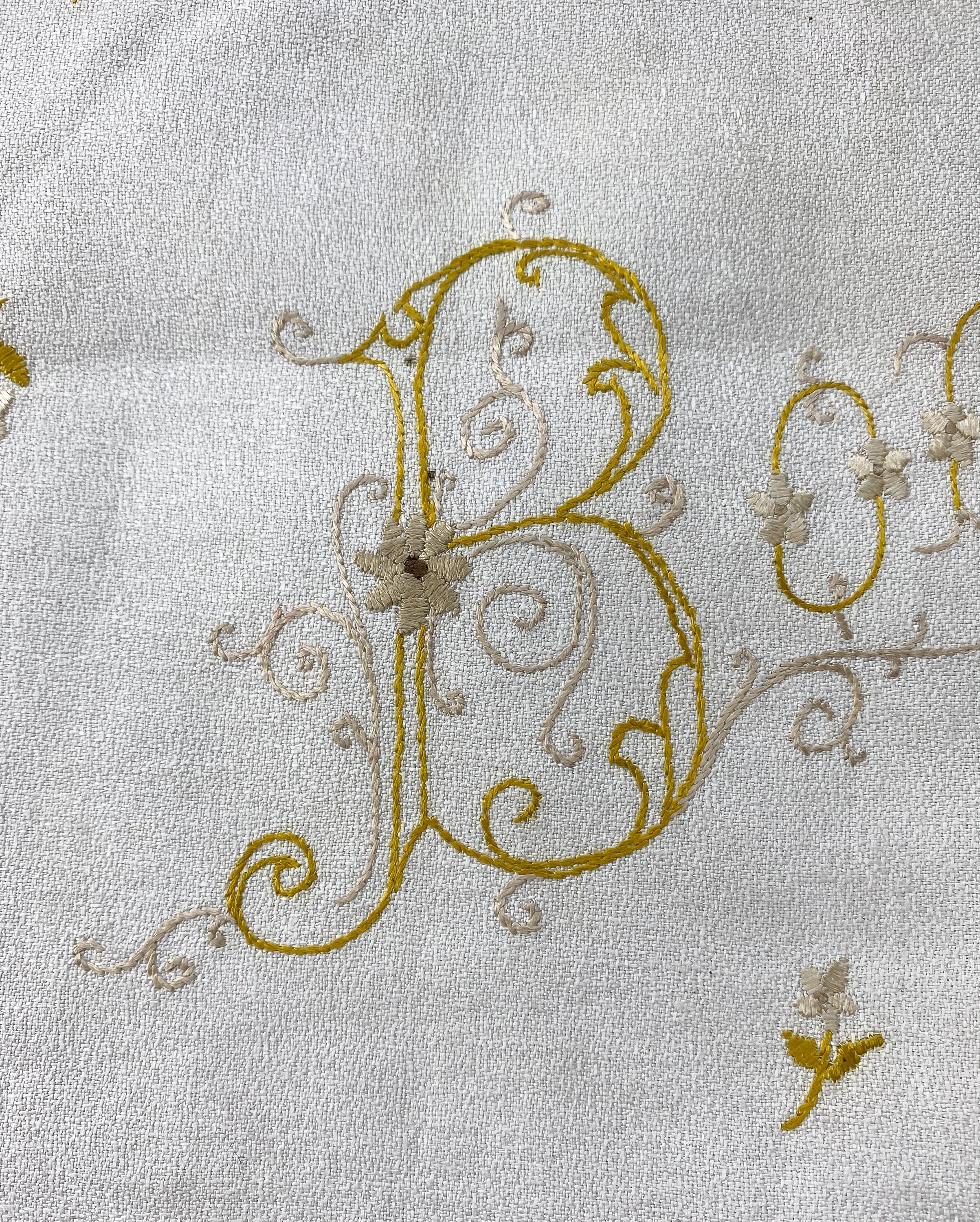 Antique Embroidered Lingerie Storage Pouch, Victorian Lace