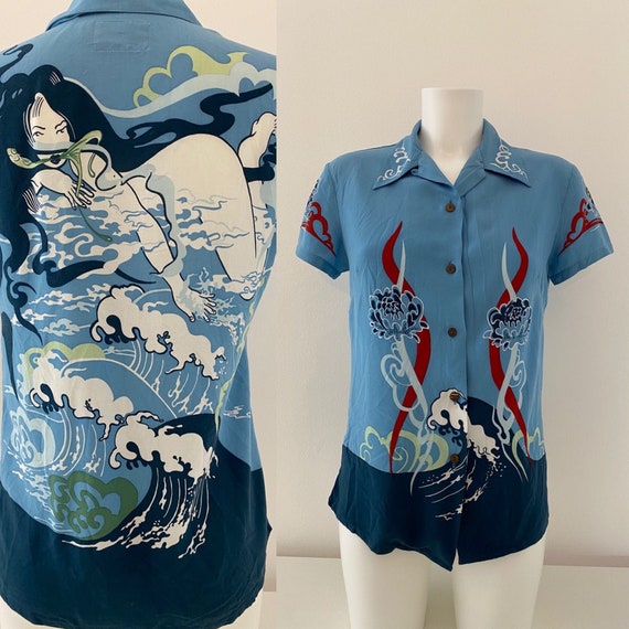 90s button up shirt Mambo Vintage Hawaiian shirt,