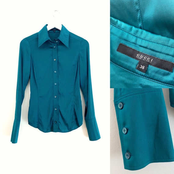 gucci satin shirt