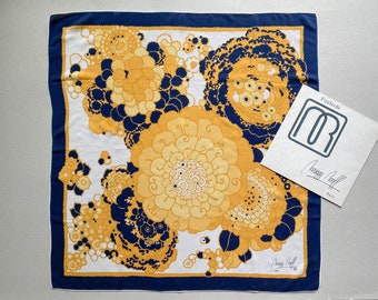 MAGGY ROUFF silk scarf, vintage silk scarf from Paris