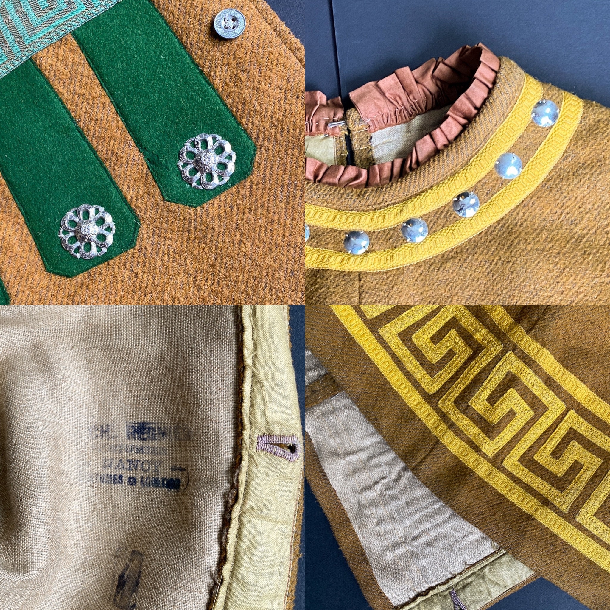 1900s フレンチアンティーク 舞台衣装 French vintage French Antique Theatre Costume 2 Piece Set, 1900s - 1920s, Art