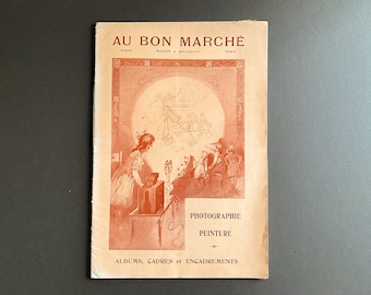 1913 vintage photography store catalogue from Le Bon Marché, Paris
