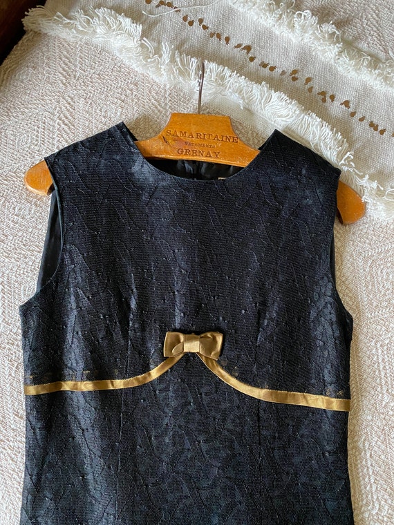 XXS 1960s Little Black Dress