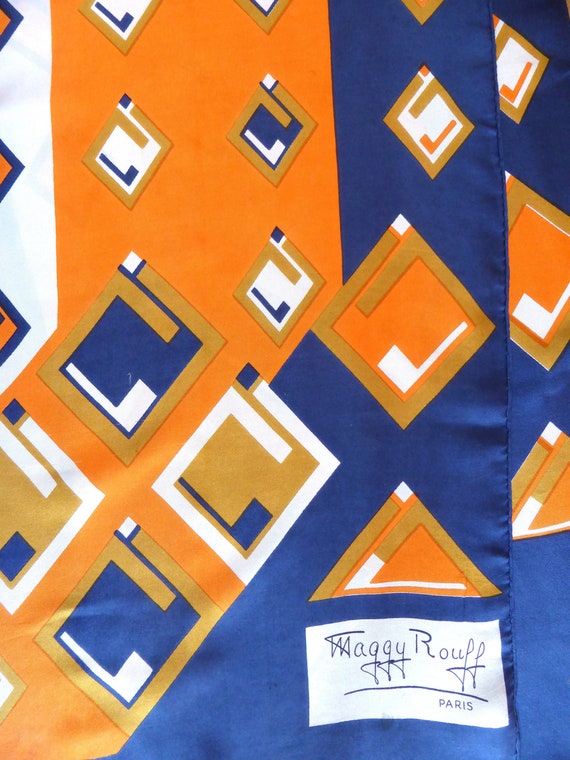 Rare 1930s Couture Silk Scarf, Maggy Rouff Scarf,