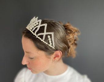 1960s tiara, French vintage bridal crown