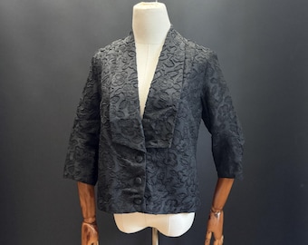 Blazer vintage francés, chaqueta de noche de los años 30