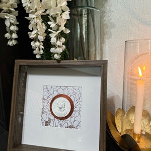 Christ Intaglio Collection/Walnut Frame/Rose Gold