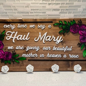Rosary Holder/One Hail Mary At A Time