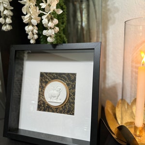 Agnus Dei Intaglio Collection/ Black frame
