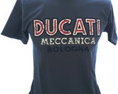 Ducati Meccanica Retro Logo Classic 80 39 s Design T-shirt Tee Grey